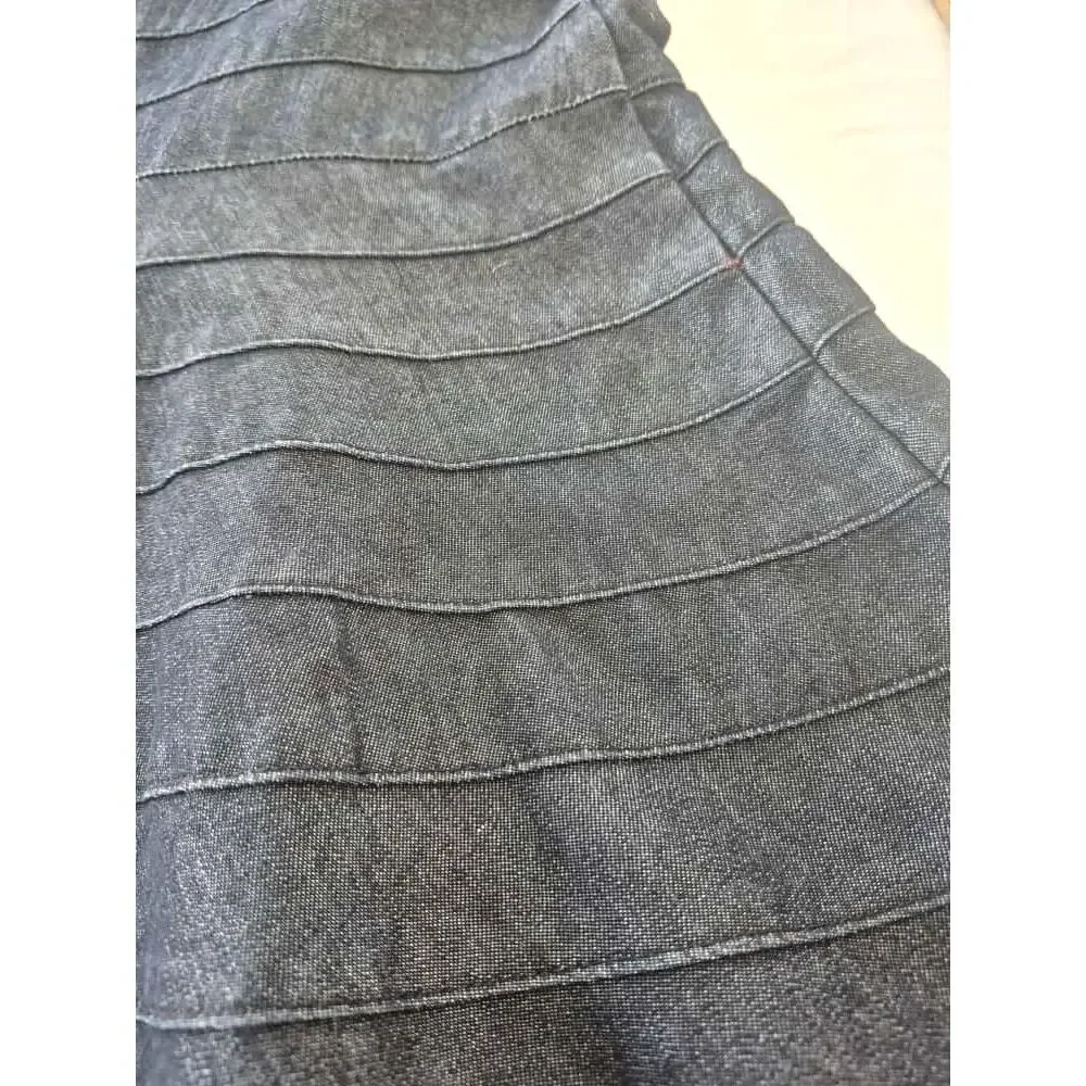 Denim Maxi Skirt Sz 8 Med Dark Fit & Flare Classic Preppy Cowgirl Country